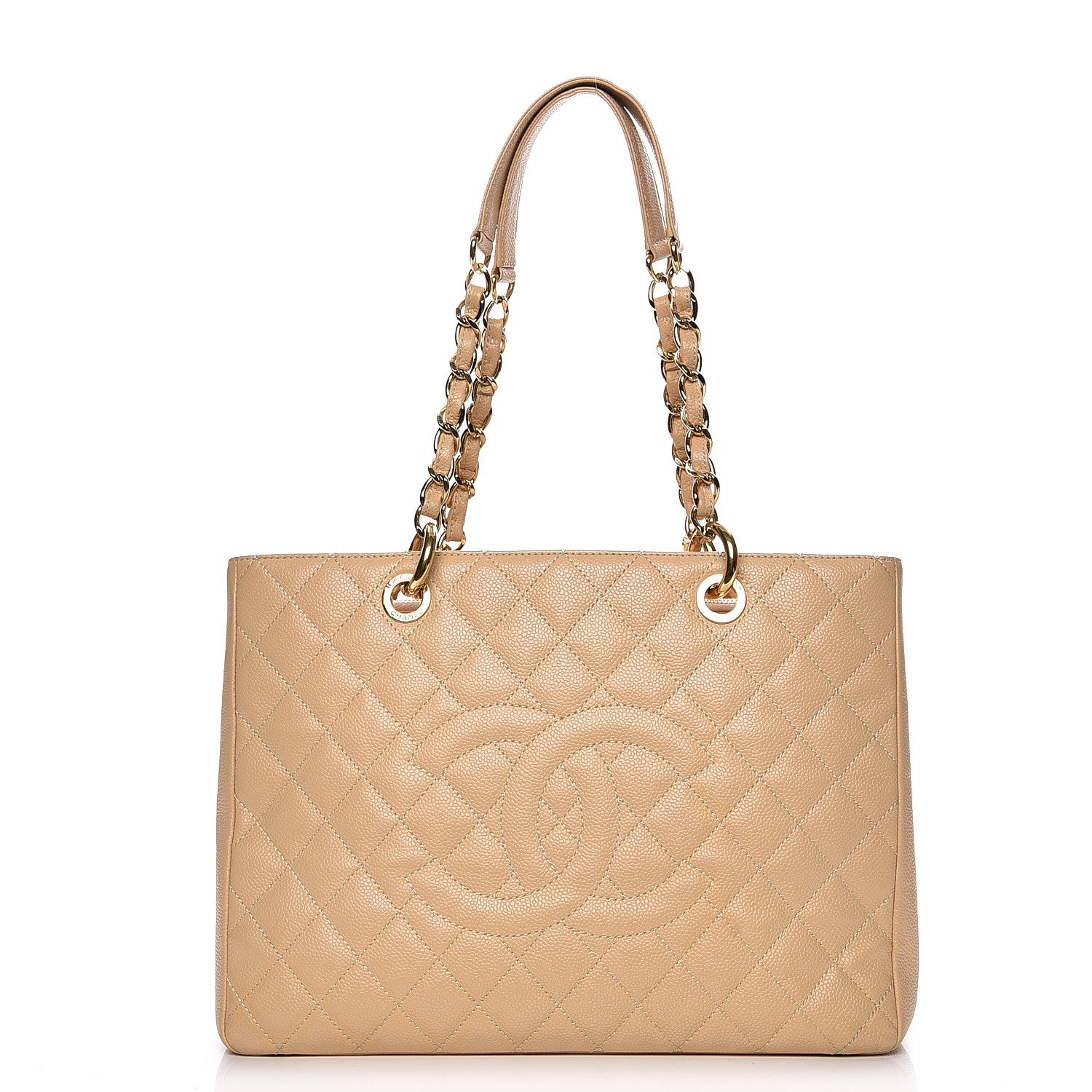 Chanel Caviar Quilted Grand Shopping Tote GST Beige Clair 1 of 11