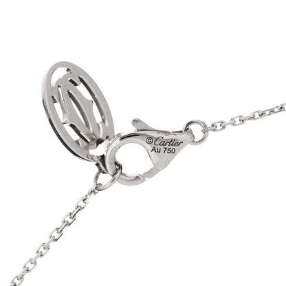 Cartier 18K White Gold Diamond .33ct C De Cartier Pendant Necklace 4 of 6