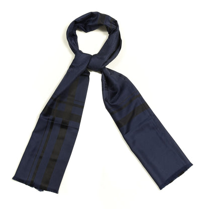 Hermes Silk Echarpe Foulard Muffler Marine Black 1 of 4