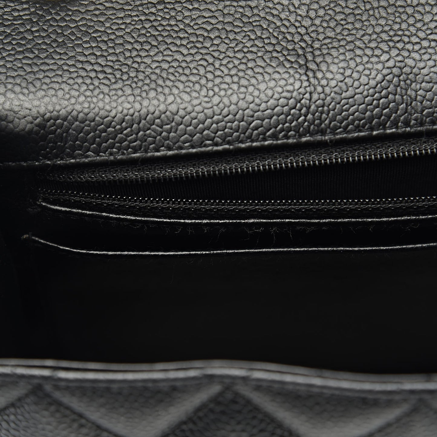 Caviar Quilted Jumbo Single Flap Black