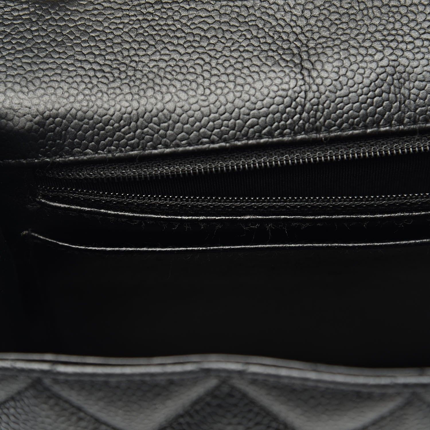 Chanel Caviar Quilted Jumbo Single Flap Black 17 of 18