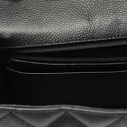 Chanel Caviar Quilted Jumbo Single Flap Black 17 of 18