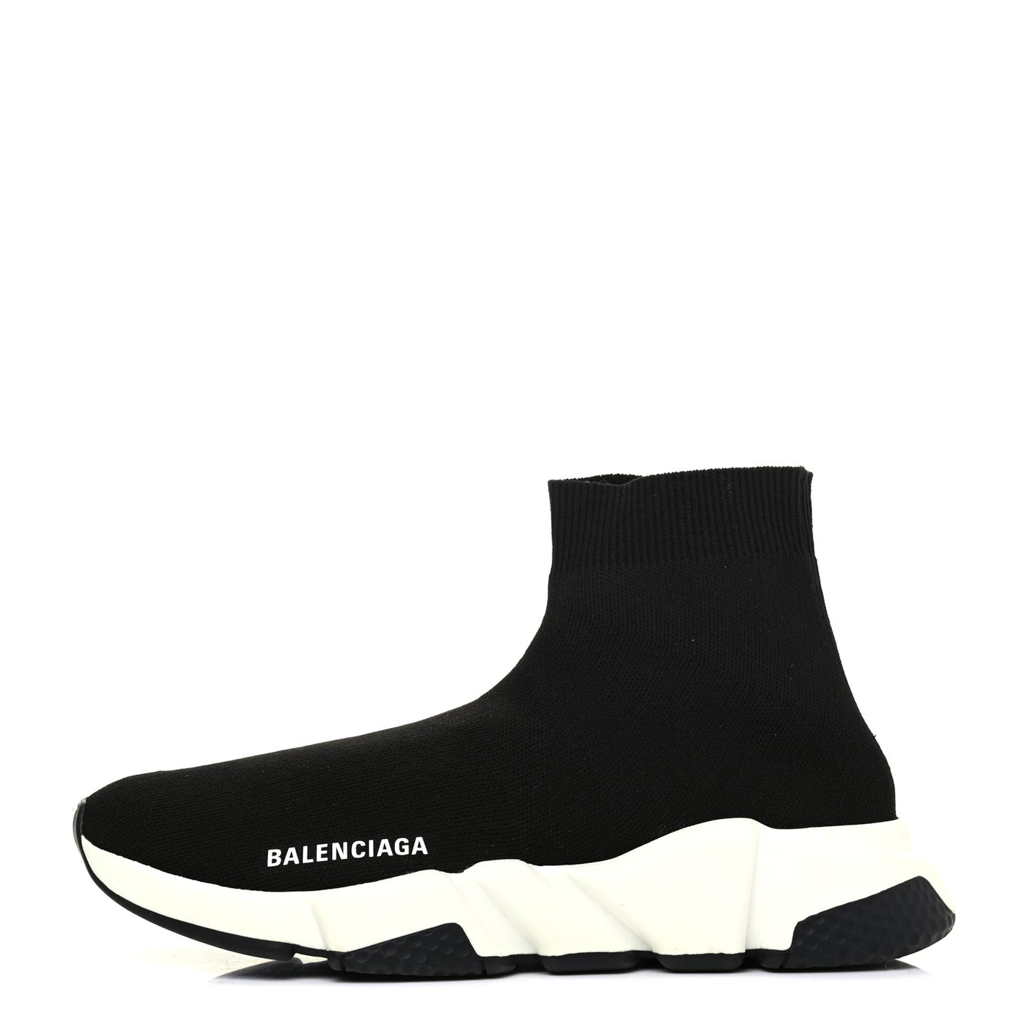 Neoprene Knit Womens Speed Sneakers 39 Black White