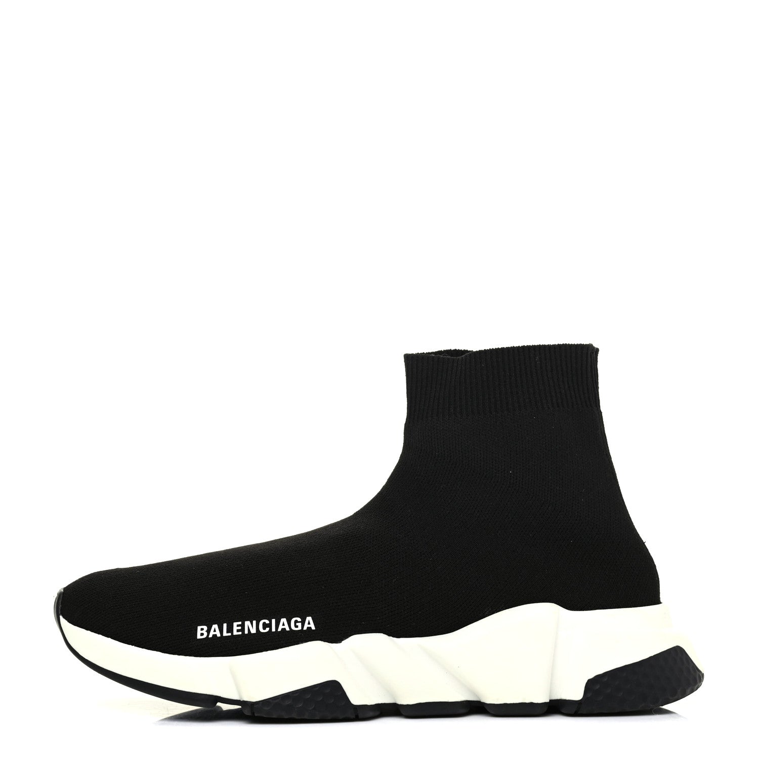 Balenciaga Neoprene Knit Womens Speed Sneakers 39 Black White 1 of 12