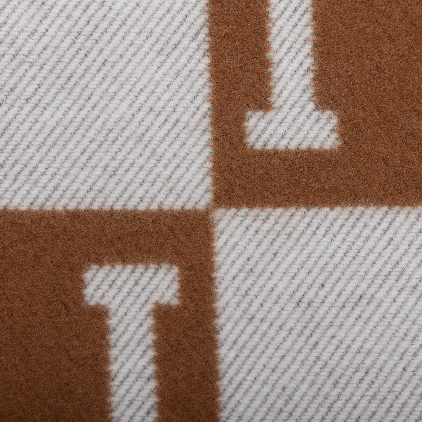 Wool Cashmere Avalon Blanket Ecru Camel