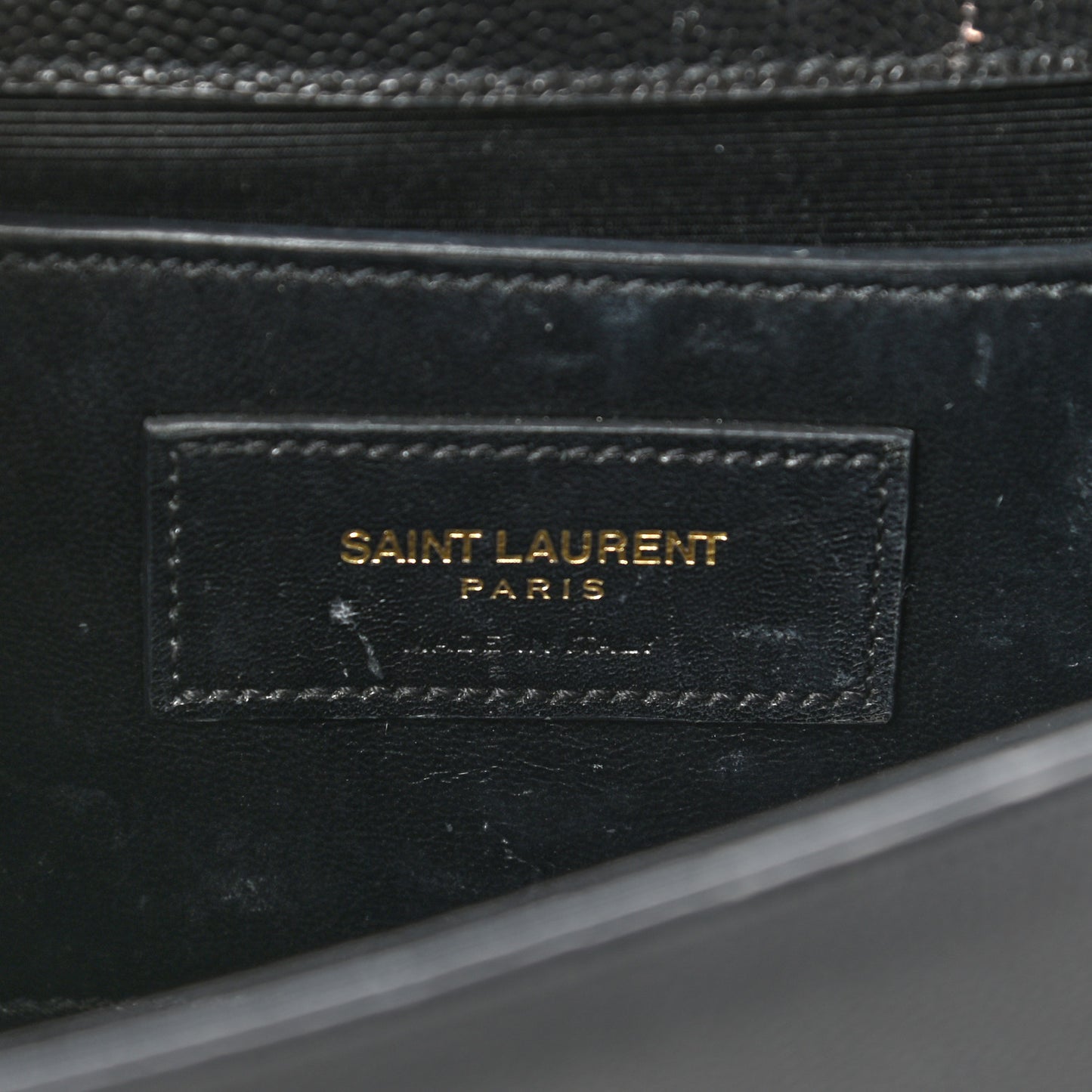 Grain De Poudre Classic Monogram Kate Clutch Black