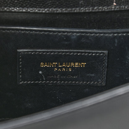 Saint Laurent Grain De Poudre Classic Monogram Kate Clutch Black 6 of 6