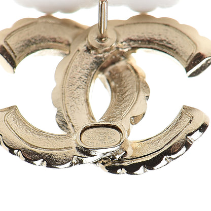 Chanel Pearl Queen of France CC Earrings Gold 4 of 5