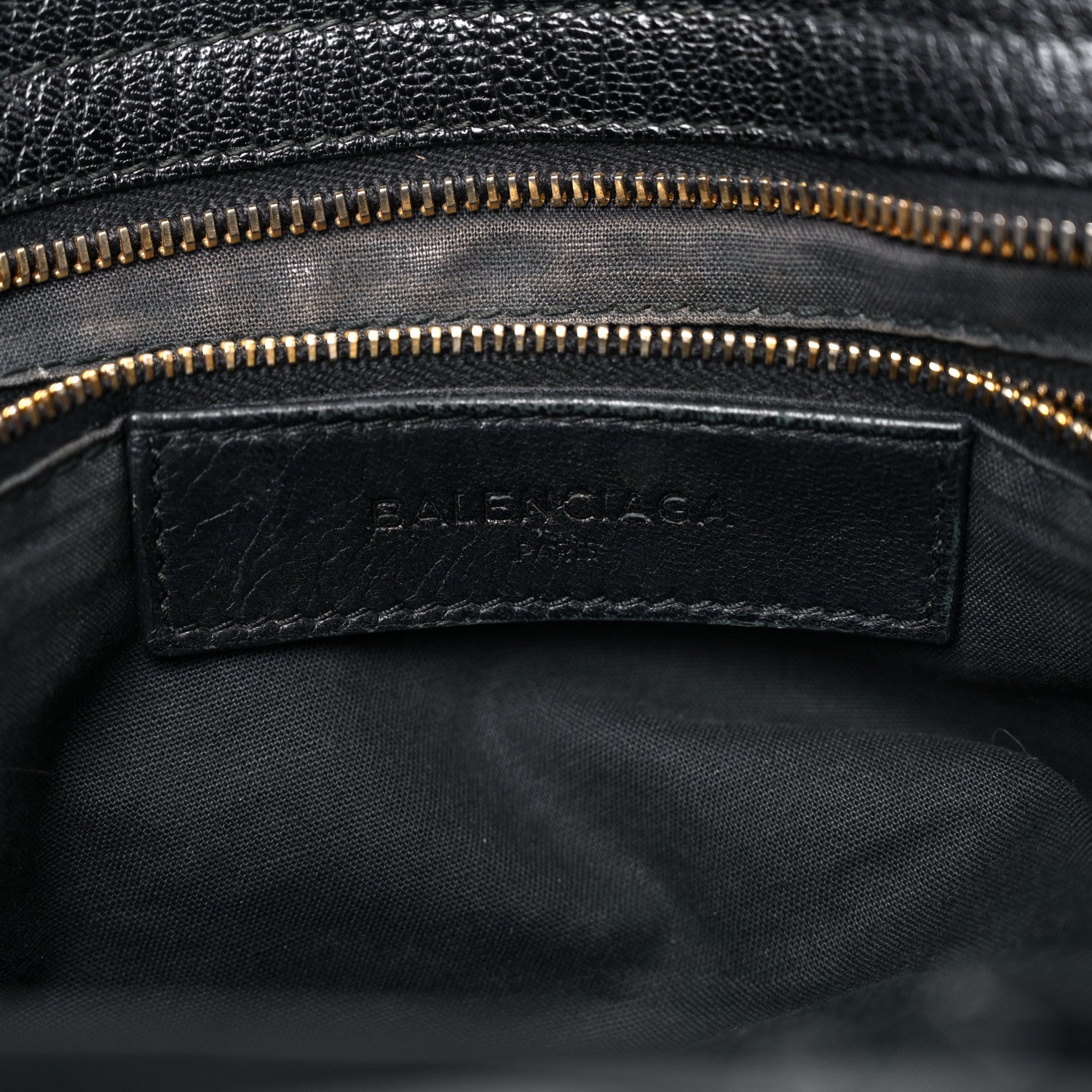 Balenciaga Chevre Gold Metallic Edge Hardware City Black 6 of 18