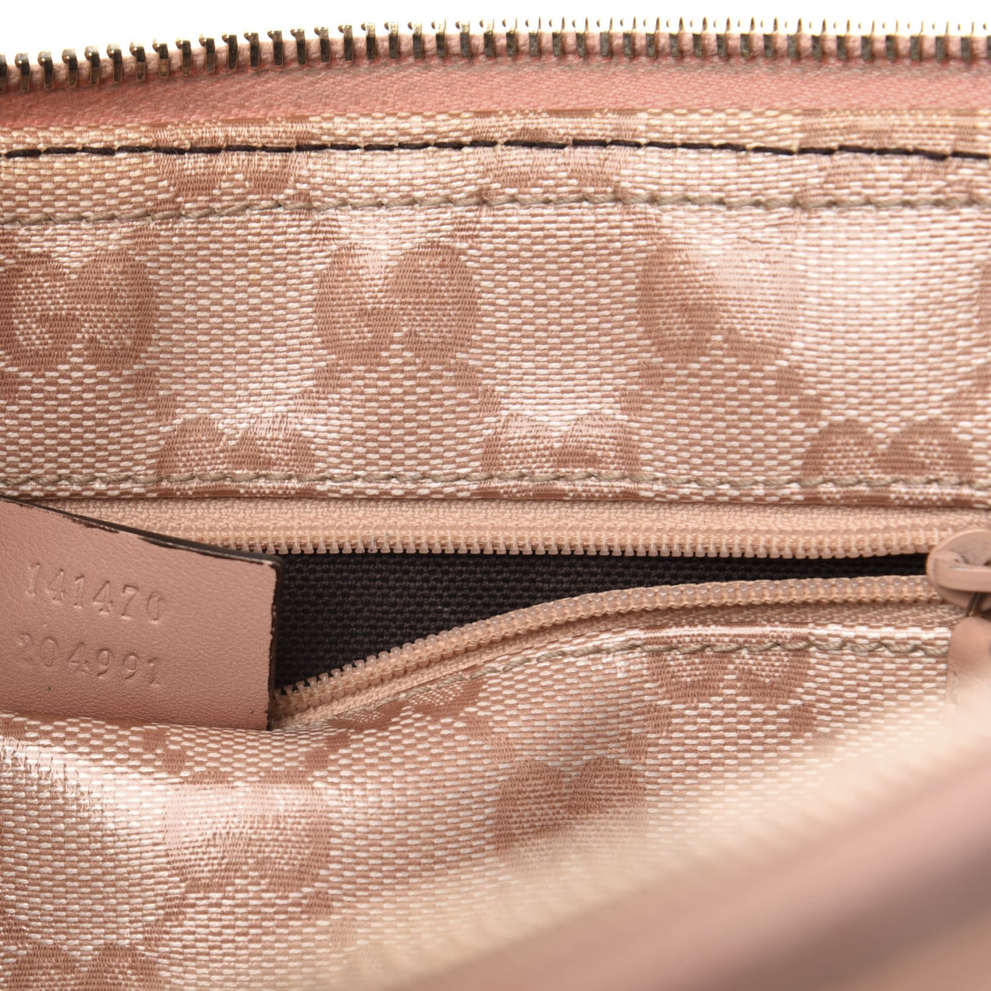Crystal Monogram Medium Abbey Tote Blush