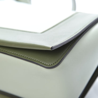 Celine Shiny Smooth Calfskin Medium Frame Shoulder Bag Olive Pastel Green 12 of 16