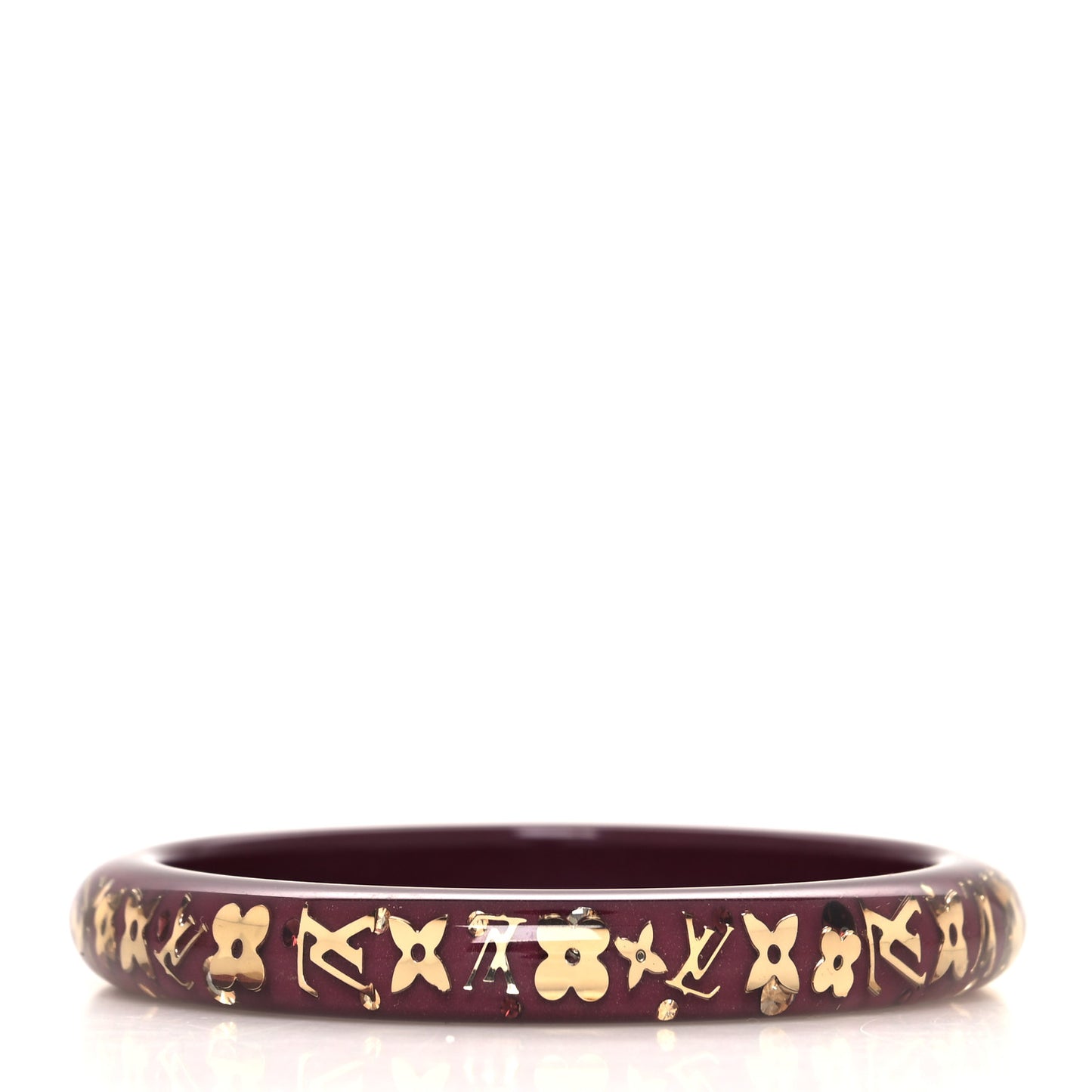 Resin Swarovski Medium Inclusion Bracelet PM Amarante