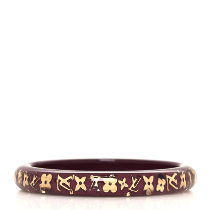 Louis Vuitton Resin Swarovski Medium Inclusion Bracelet PM Amarante 3 of 4