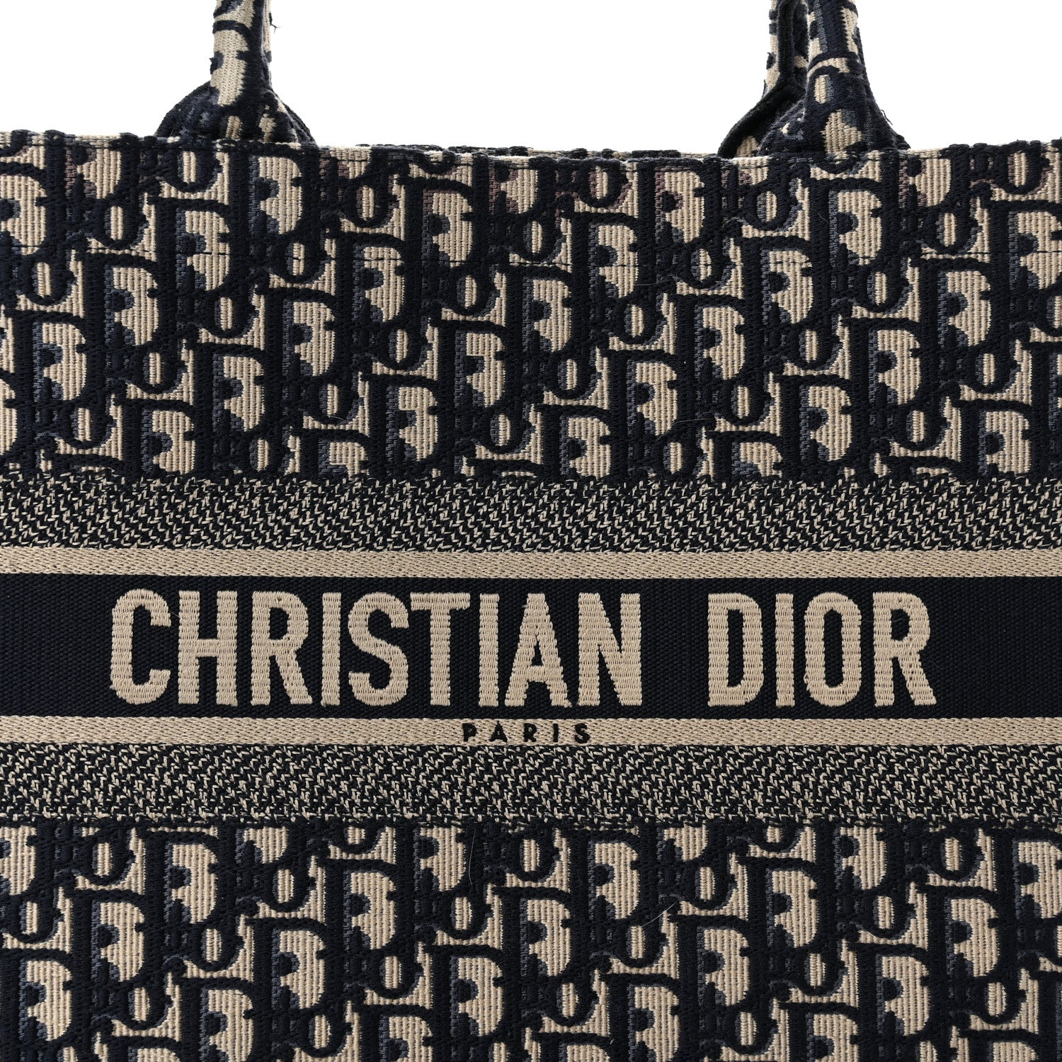 Christian Dior Oblique Medium Book Tote Blue Multicolor 8 of 12