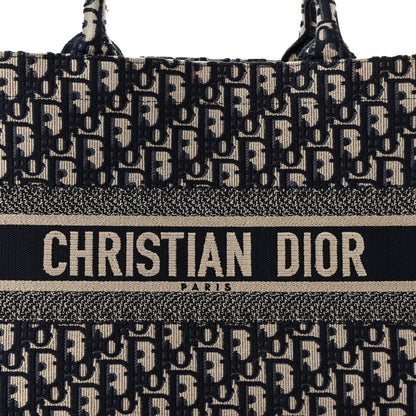 Christian Dior Oblique Medium Book Tote Blue Multicolor 8 of 12