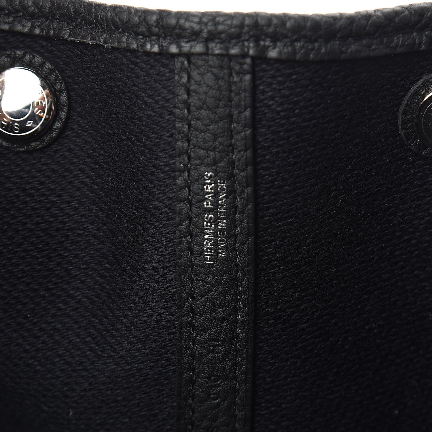 Hermes Twill H Negonda Garden Party 36 MM Tote Ecru Black 6 of 11