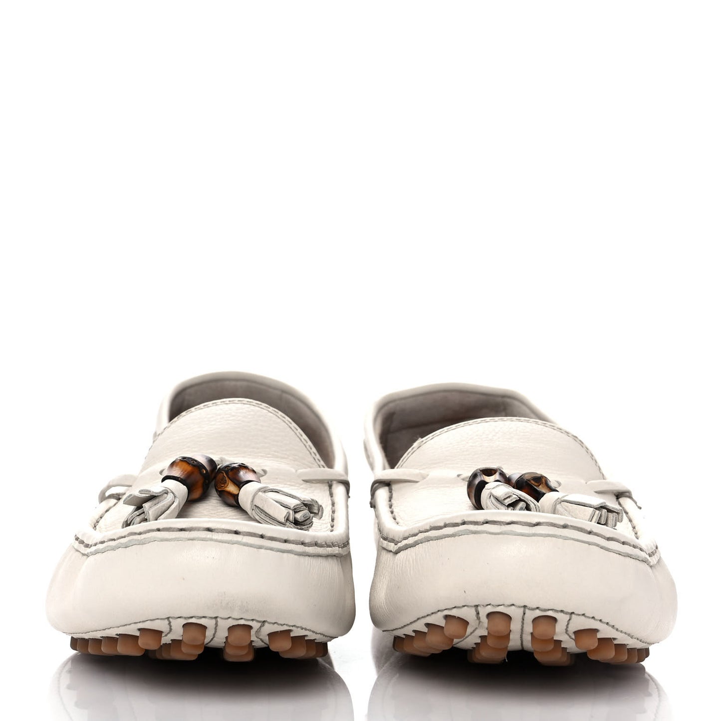 Calfskin Womens Loafers 39.5 White