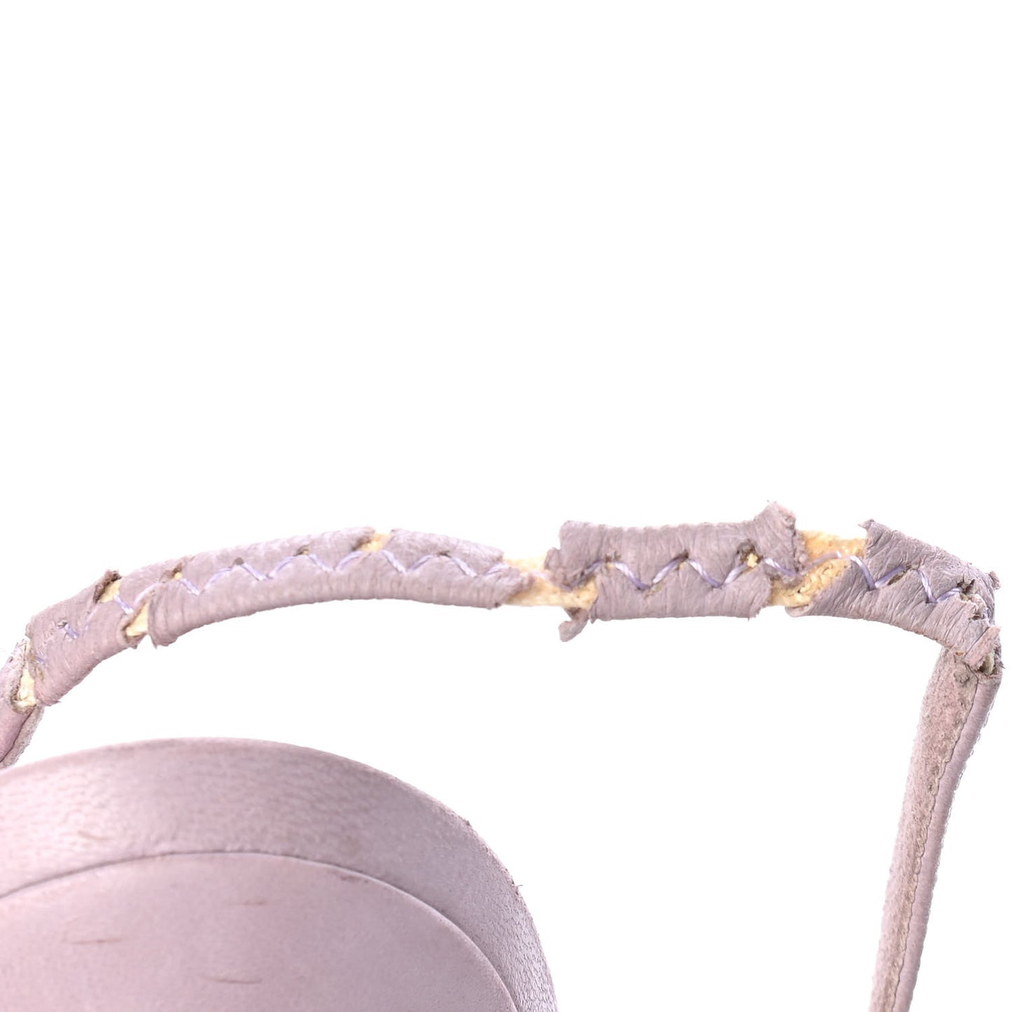Lambskin Logo Sandal 39.5 Lilac