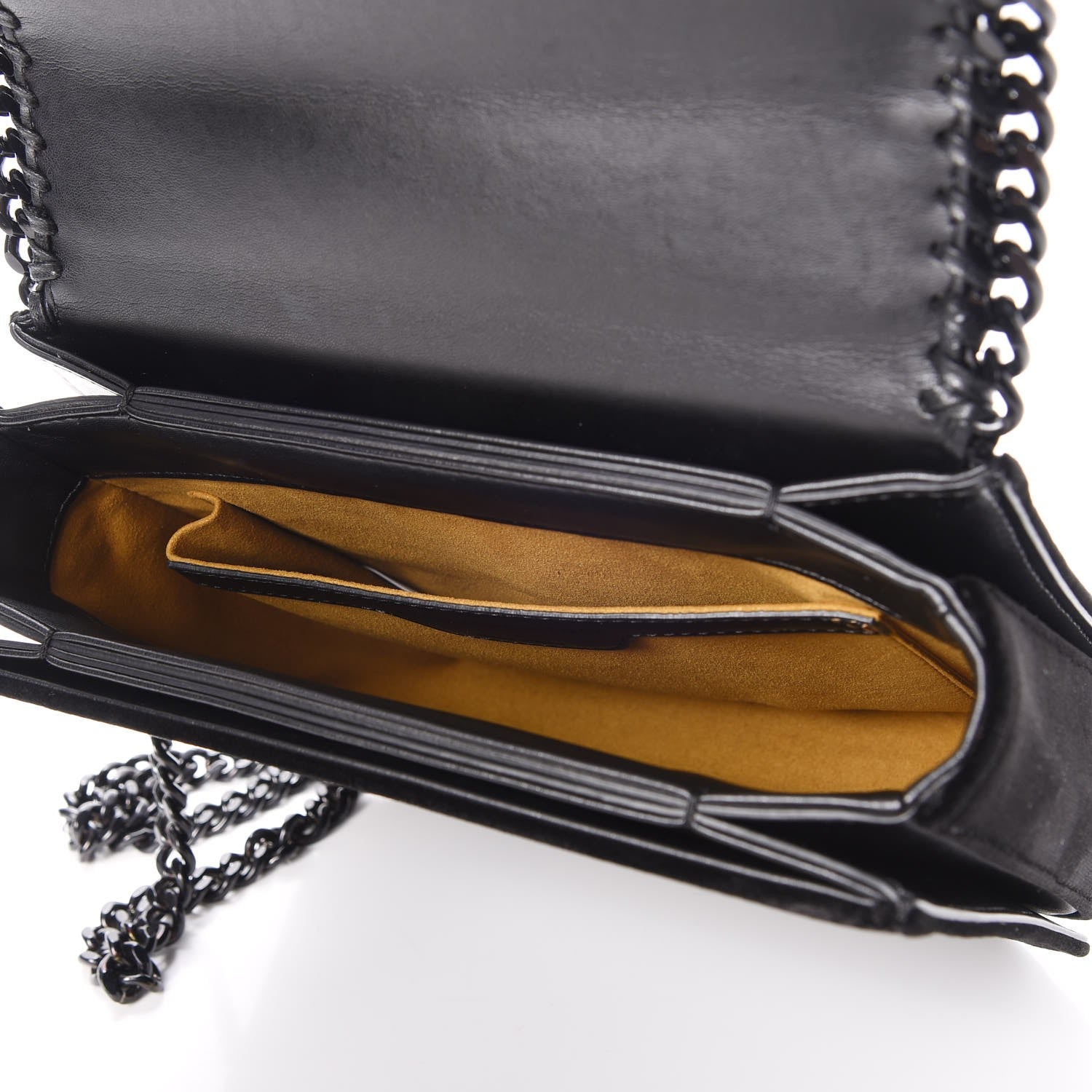 Stella McCartney Velvet Effect Medium Falabella Box Shoulder Bag Black 5 of 8