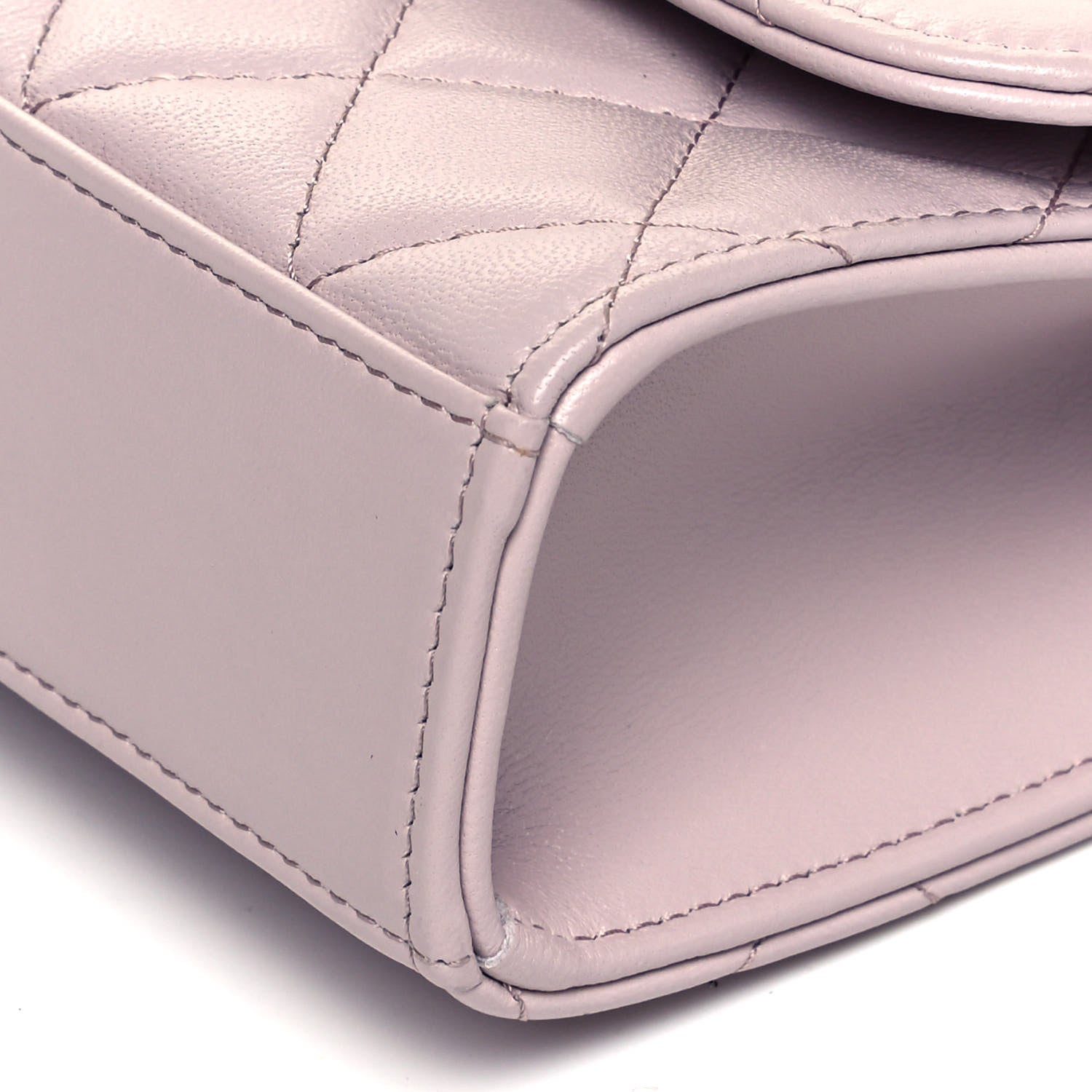 Chanel Lambskin Quilted Mini Trendy CC Clutch With Chain Light Pink 6 of 9
