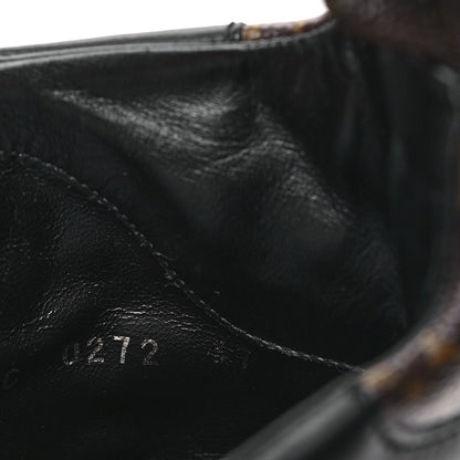 Louis Vuitton Suede Calfskin Monogram Platform Desert Boots 37 Dark Gray 8 of 9