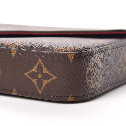 Louis Vuitton Monogram Pochette Felicie Chain Wallet Fuchsia 11 of 15