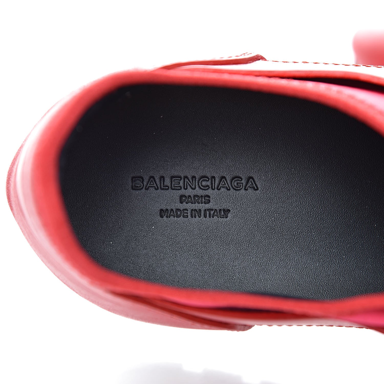 Balenciaga Satin Calfskin Womens Race Runner Sneakers 41 Rouge Groseille 7 of 7