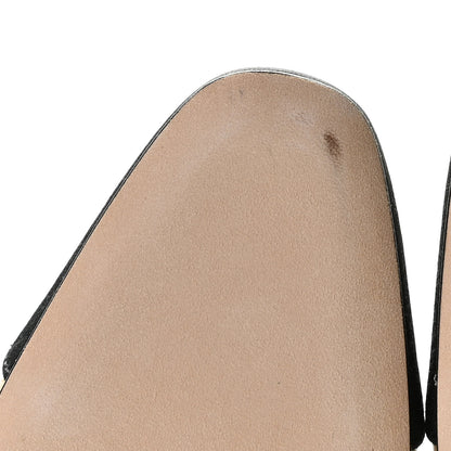 Chanel Goatskin Grosgrain Cap Toe CC Slingback Pumps 36 Beige Black 9 of 10