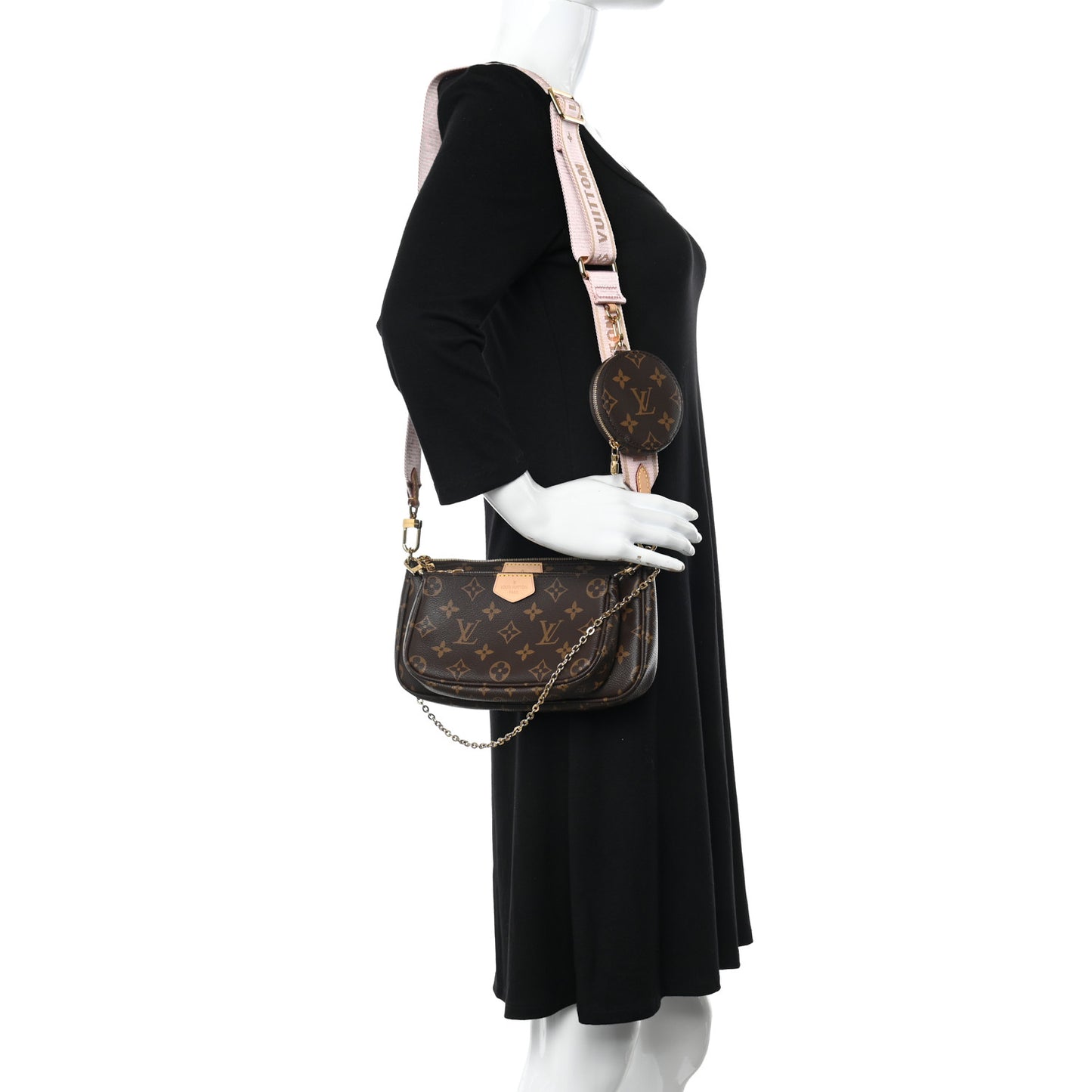 Monogram Multi Pochette Accessories Rose Clair
