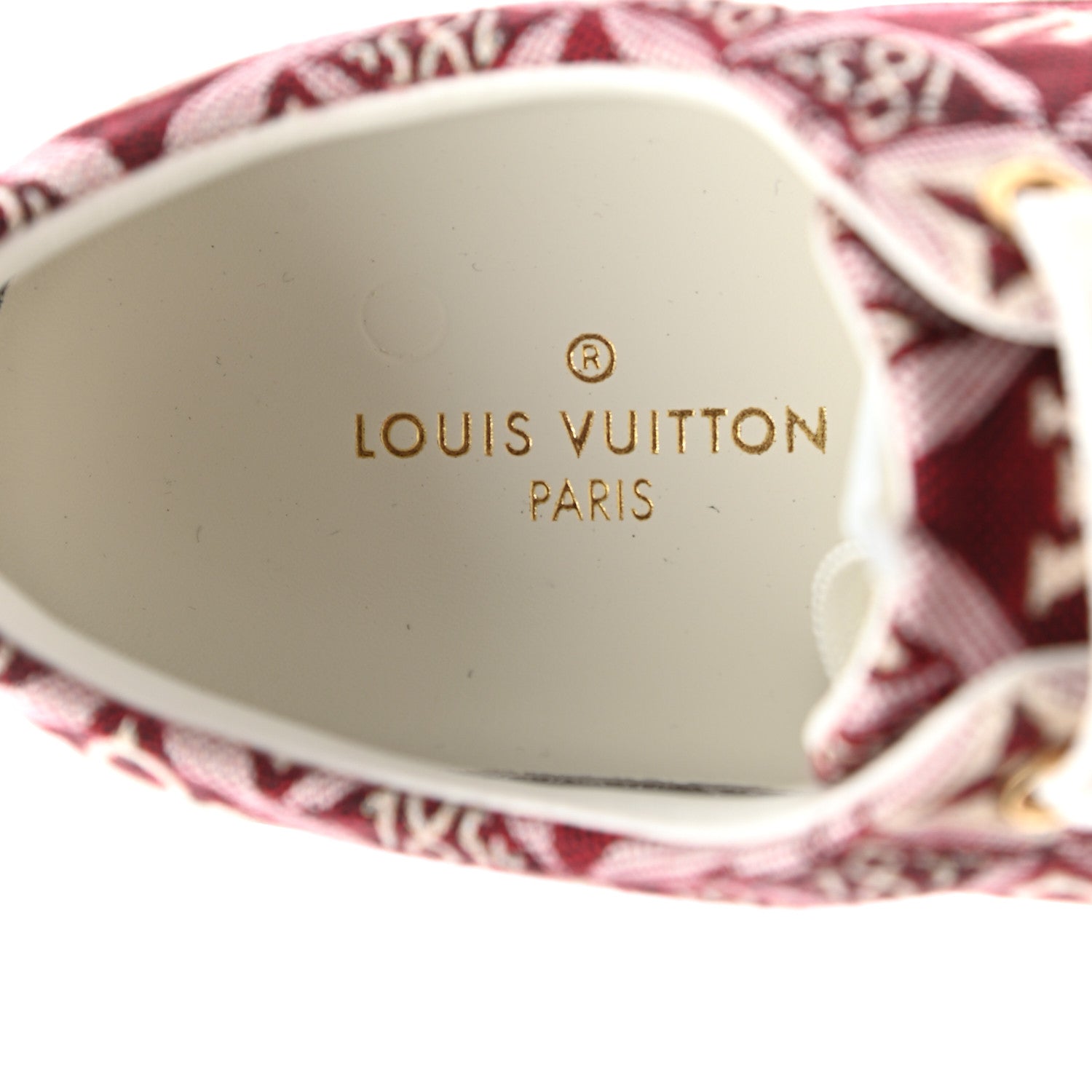 Louis Vuitton Jacquard Since 1854 Stellar Sneakers 37.5 Bordeaux 7 of 7