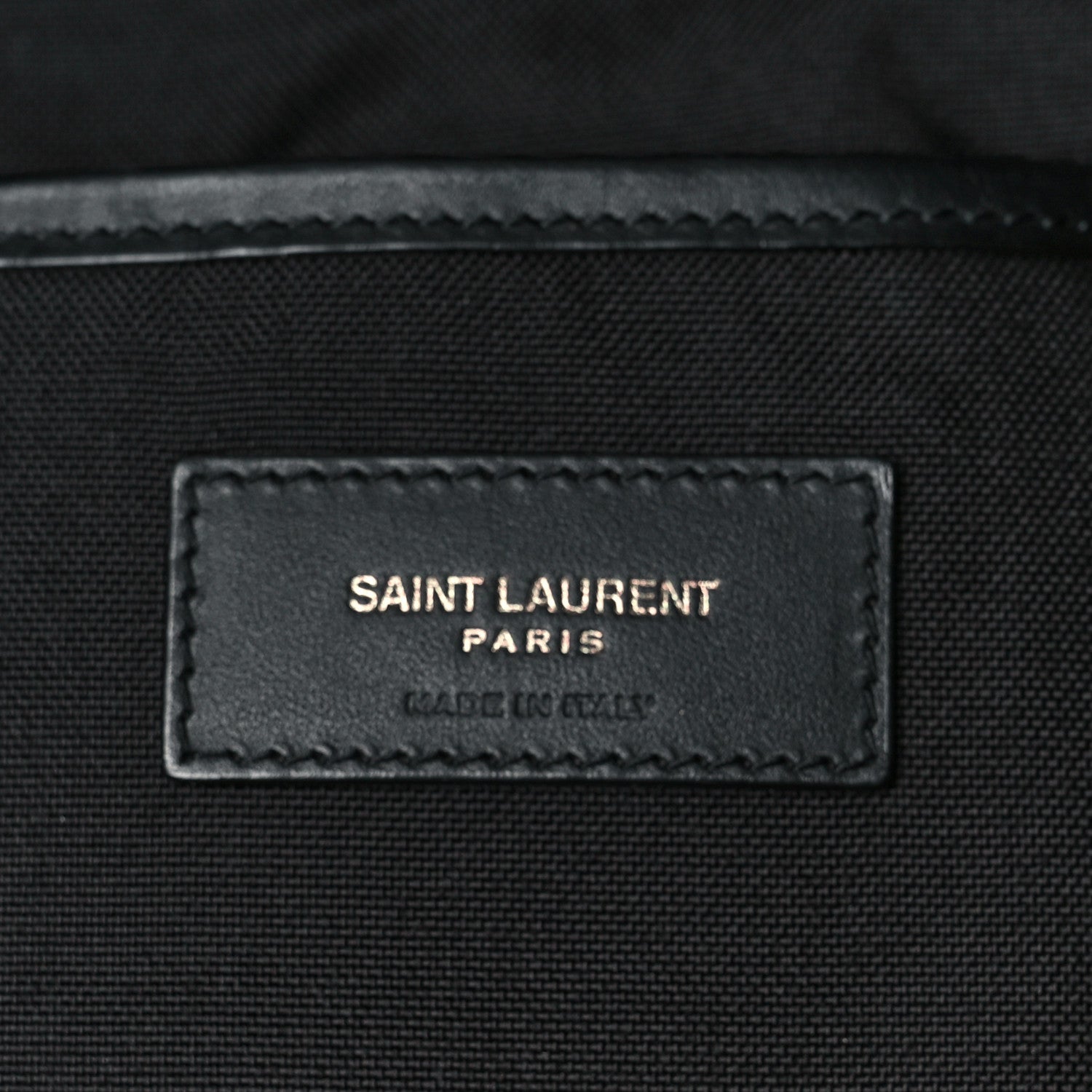 Saint Laurent Canvas Palm Tree City Backpack Black White 5 of 7