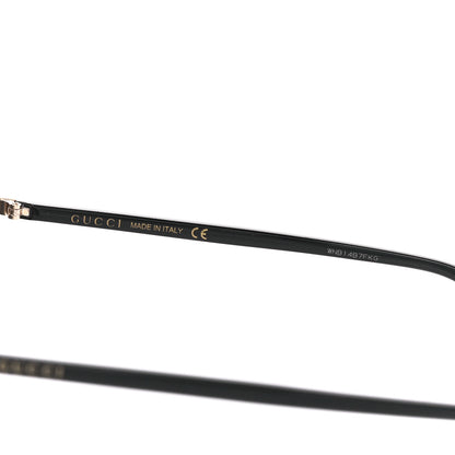 Gucci Metal Rimless Square Sunglasses GG0291S Black Gold 6 of 8