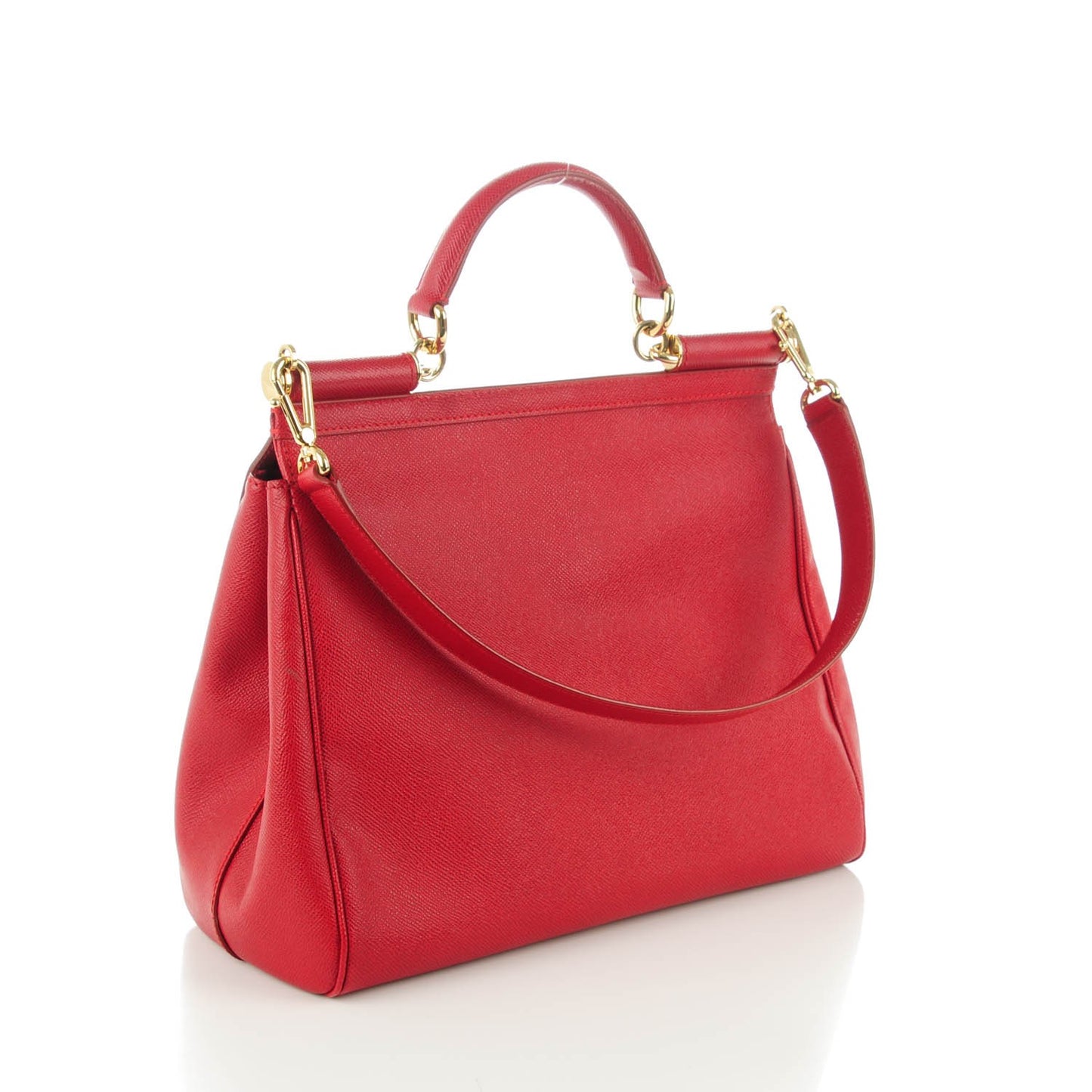 Dauphine Large Miss Sicily Satchel Red