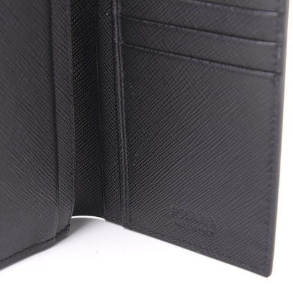 Prada Saffiano Flap Wallet Black 7 of 9