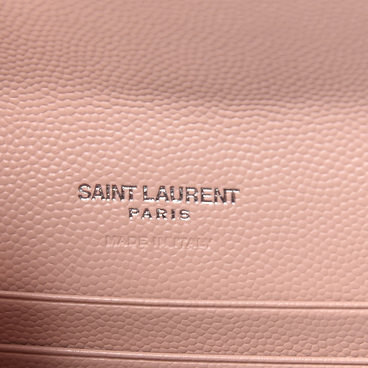Grain De Poudre Matelasse Chevron Small Monogram Envelope Wallet Pale Blush