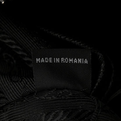 Prada Tessuto Nylon Saffiano Pocket Messenger Shoulder Bag Black 7 of 11