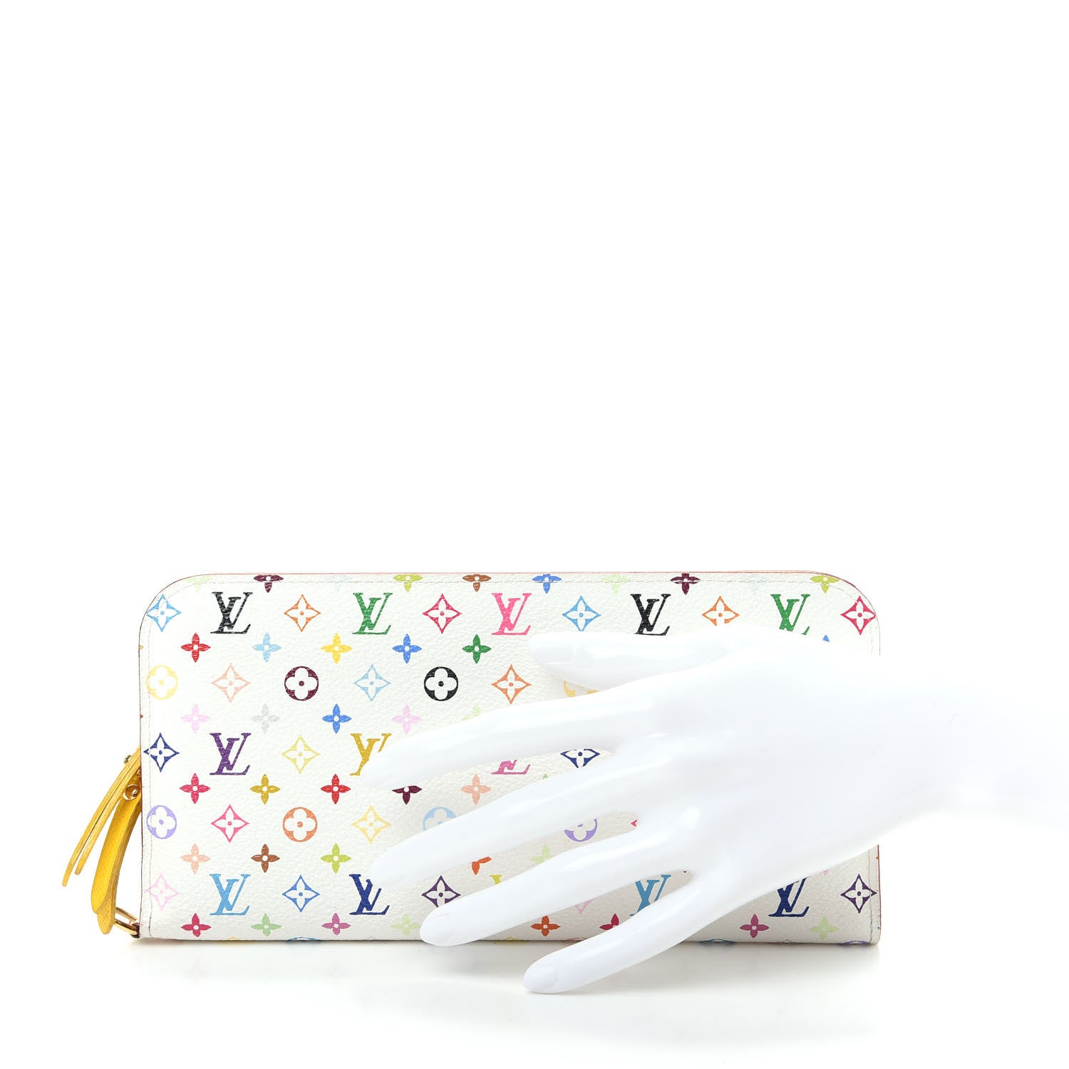 Louis Vuitton Monogram Multicolor Insolite Wallet White Citron 2 of 8