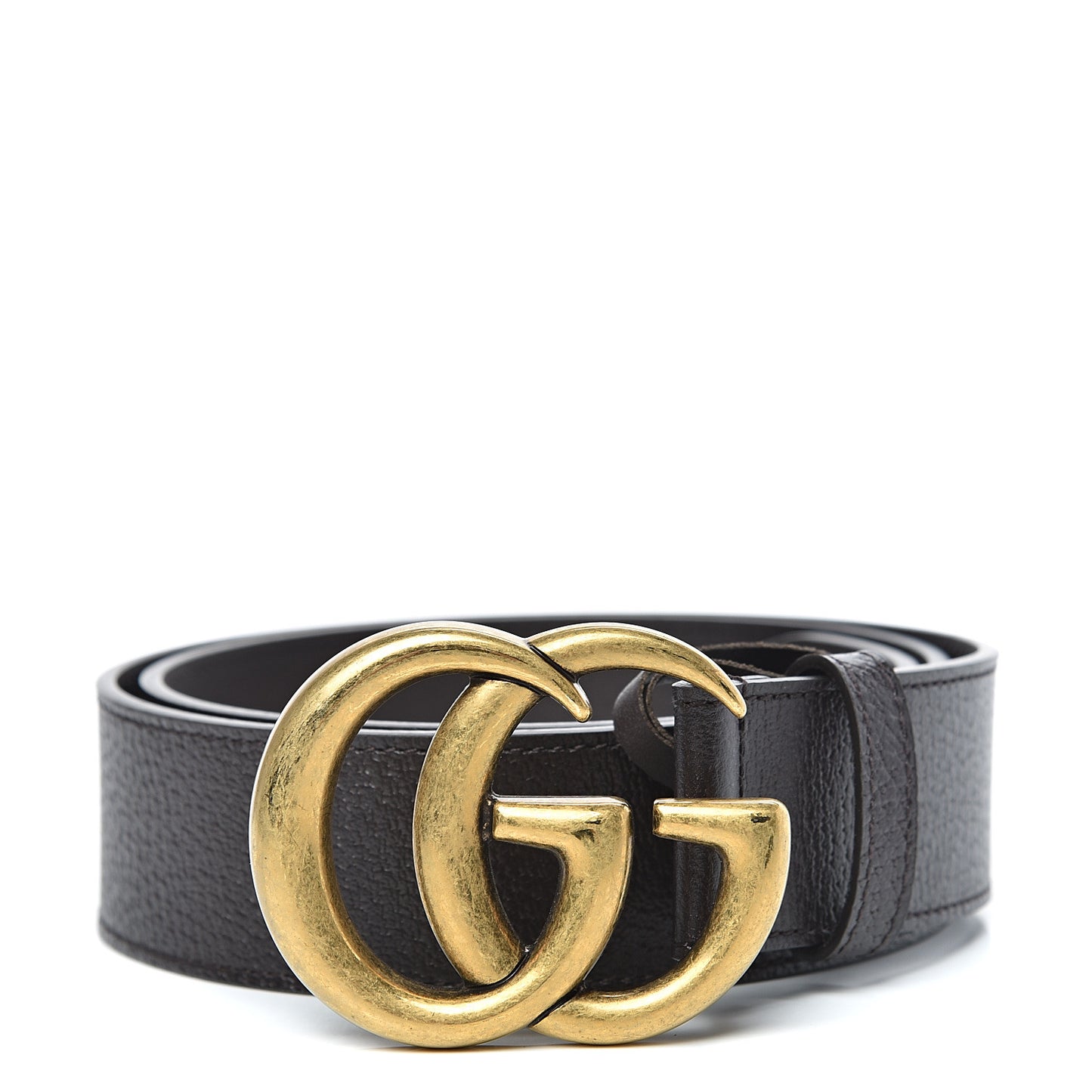 Textured Calfskin Double G 40mm Belt 85 34 Black