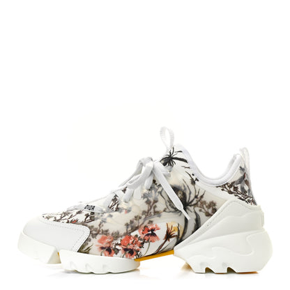 Christian Dior Neoprene Rubber Champetre Print Womens D-Connect Sneakers 36 White Multicolor 1 of 8