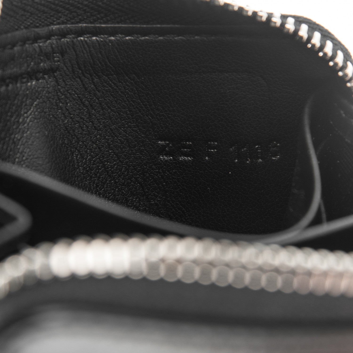 Givenchy Calfskin Iconic Bambi Print Mini Zip Wallet Black White 6 of 7