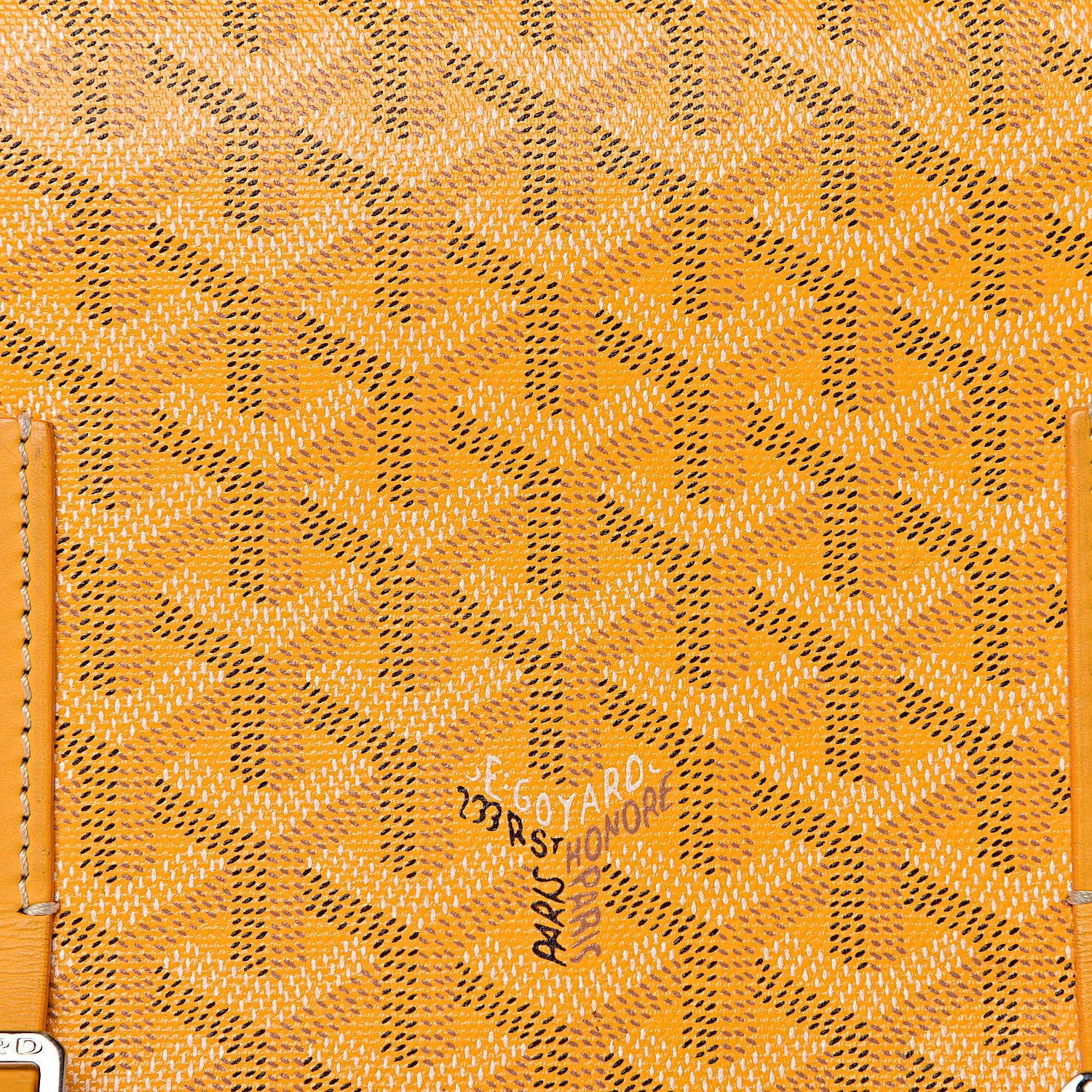 Goyard Goyardine Belvedere MM Messenger Bag Yellow 21 of 21