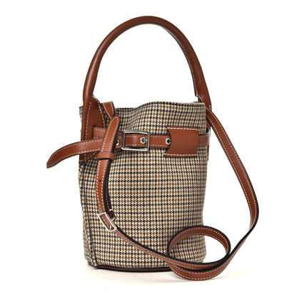 Celine Smooth Calfskin Tweed Nano Bucket Bag Tan 6 of 12