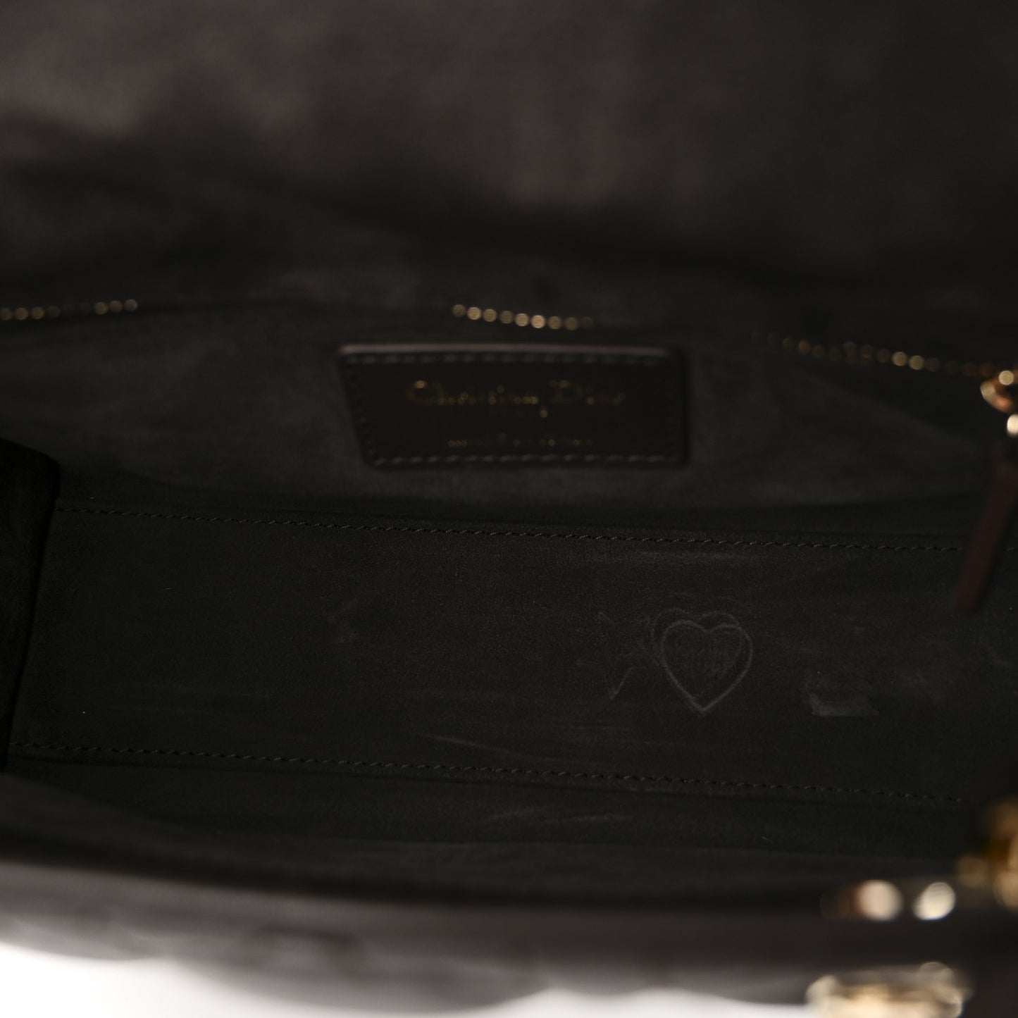 Lambskin Cannage Small My ABCDior Lady Dior Dark Brown
