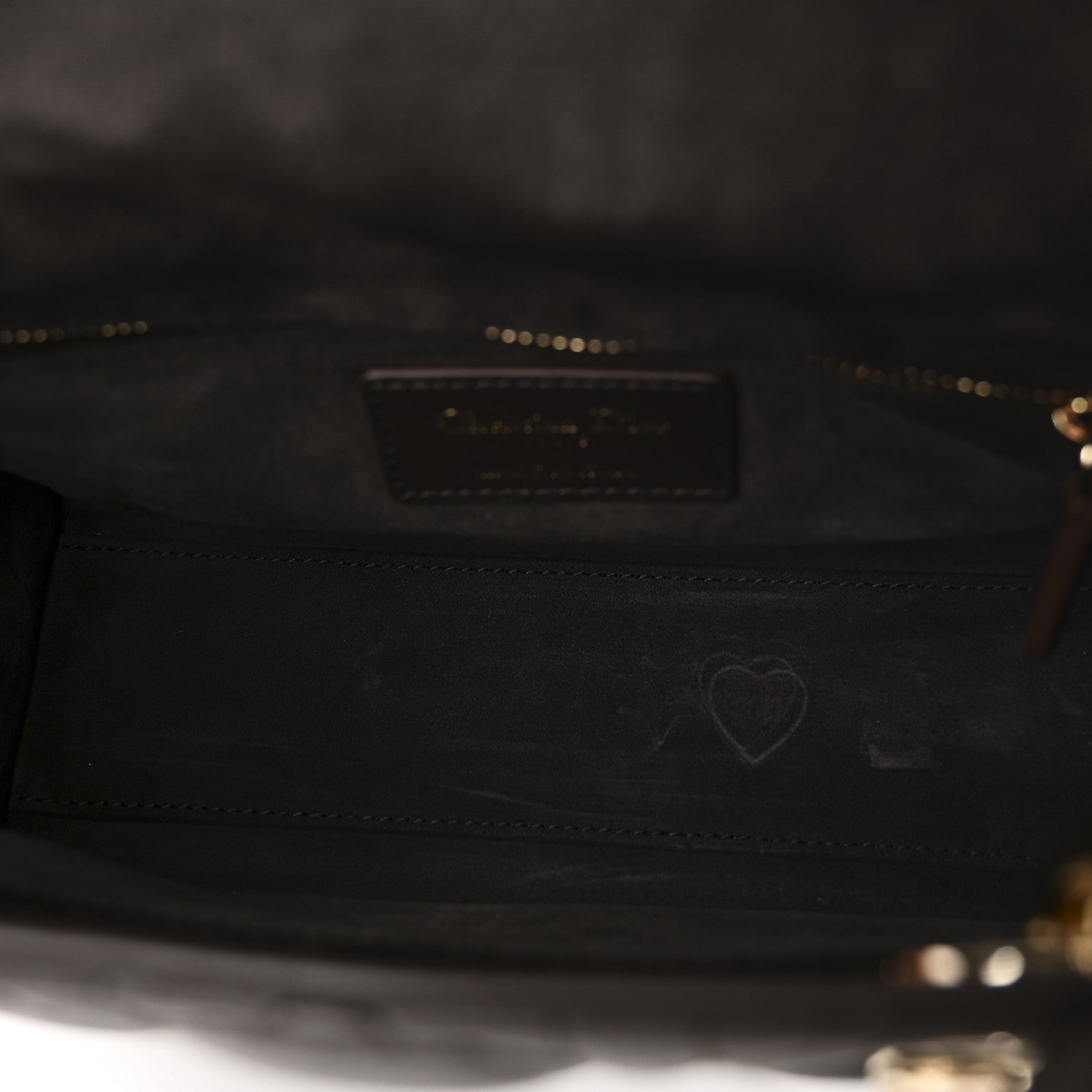 Christian Dior Lambskin Cannage Small My ABCDior Lady Dior Dark Brown 5 of 10