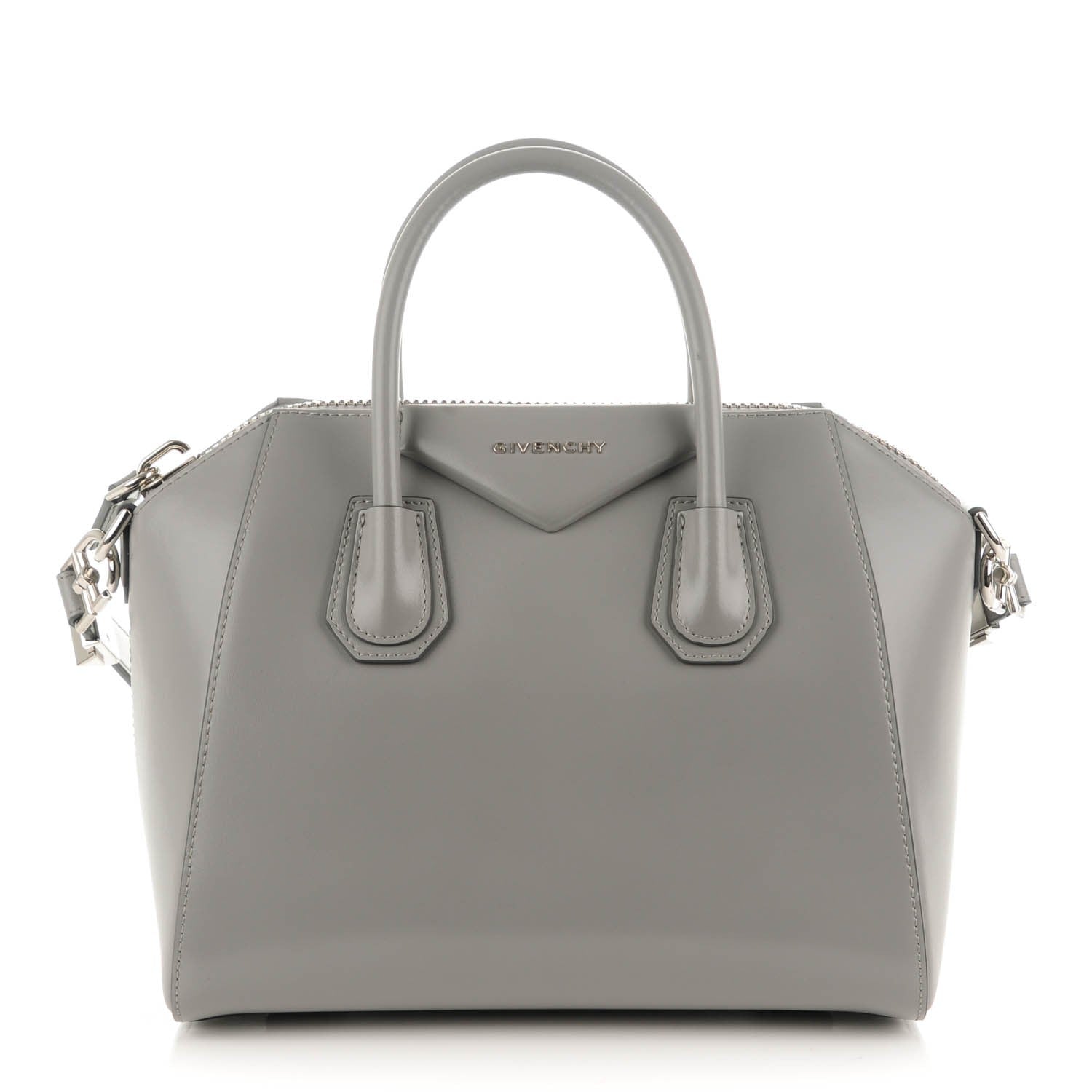 Givenchy Shiny Lord Calfskin Small Antigona Pearl Grey 1 of 7