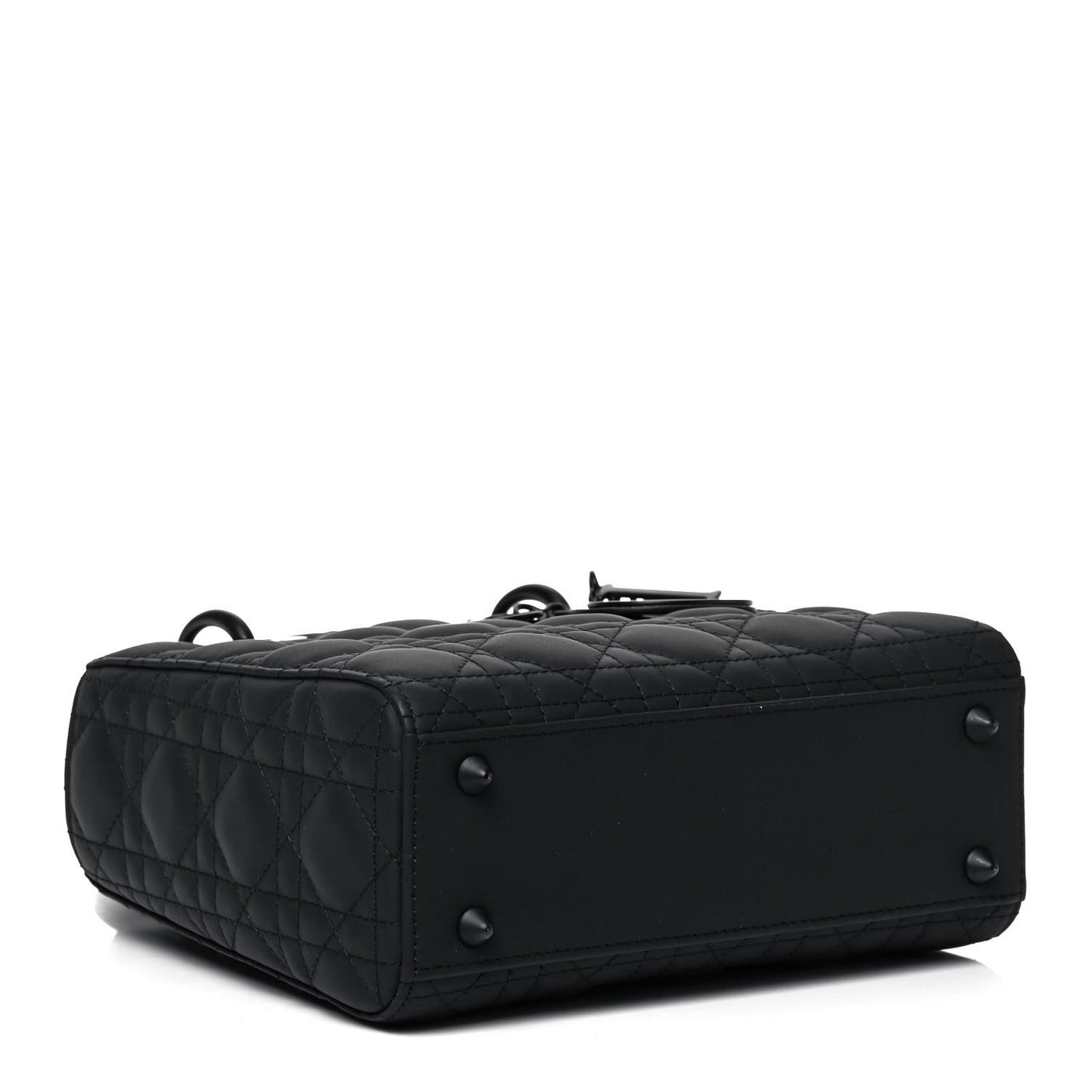 Ultra Matte Calfskin Cannage Small My ABCDior Lady Dior Black