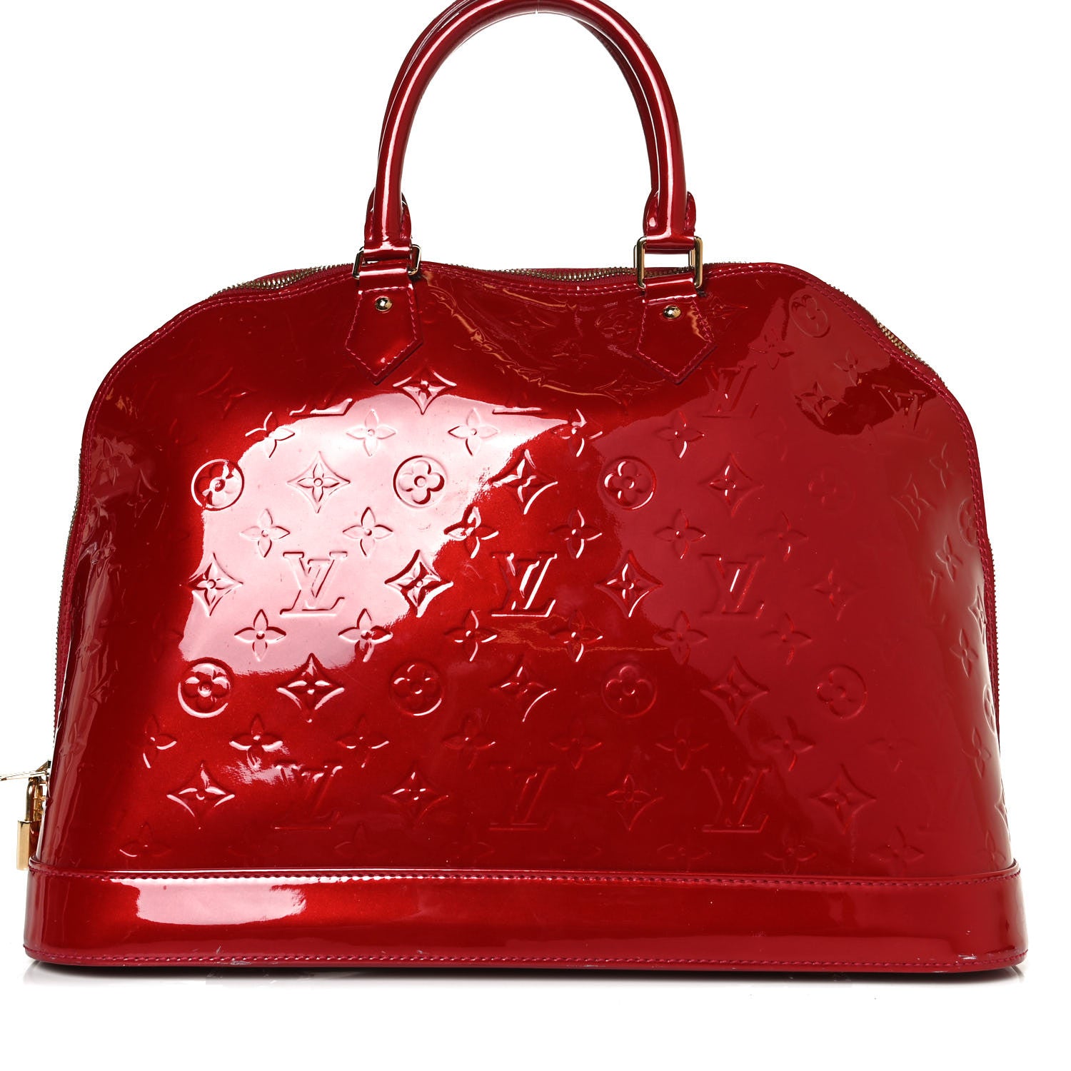 Louis Vuitton Vernis Alma GM Pomme D'Amour 8 of 14