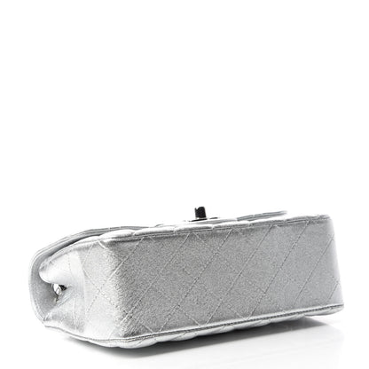 Chanel Metallic Lambskin Quilted Mini Rectangular Flap Silver 4 of 11