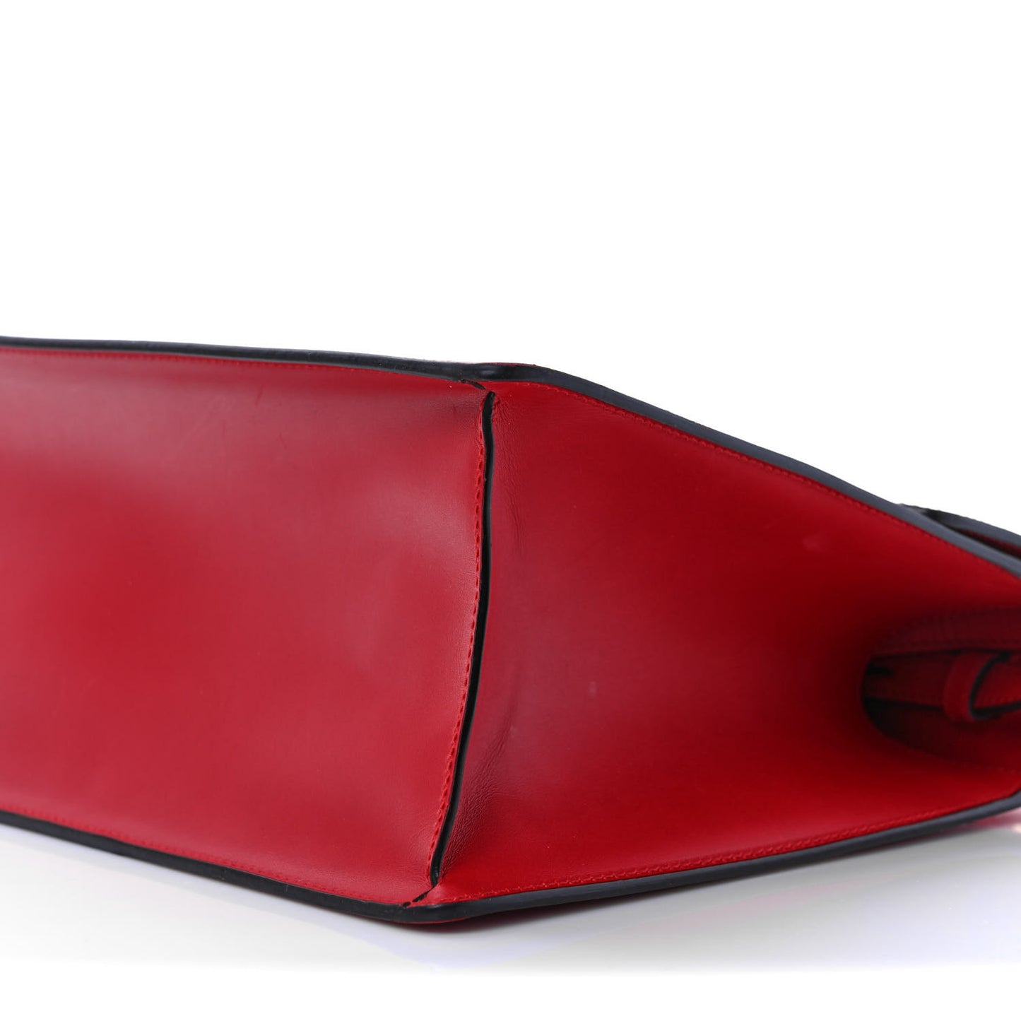 Calfskin Medium Sylvie Top Handle Bag Hibiscus Red