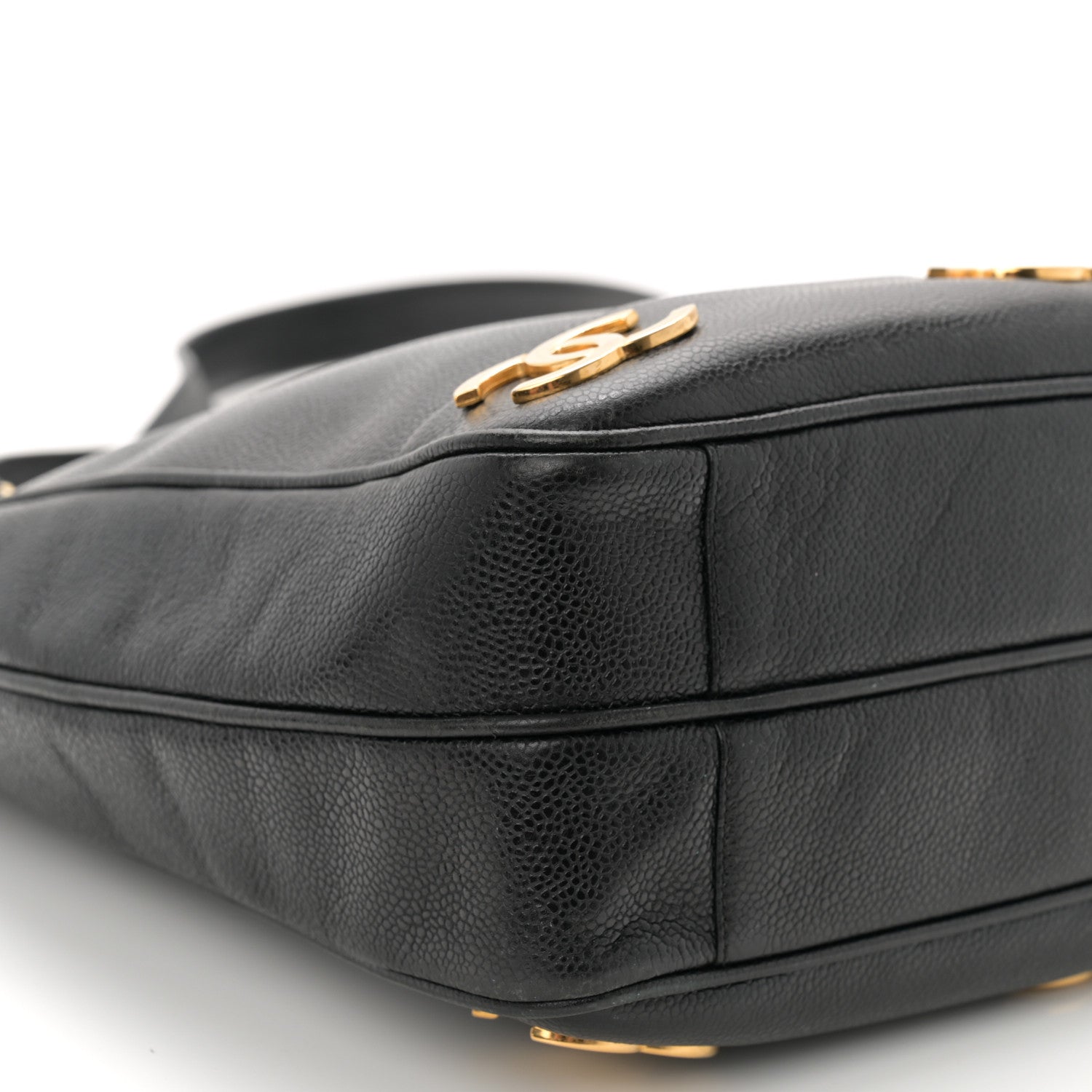 Chanel Caviar Triple CC Shoulder Bag Black 10 of 11